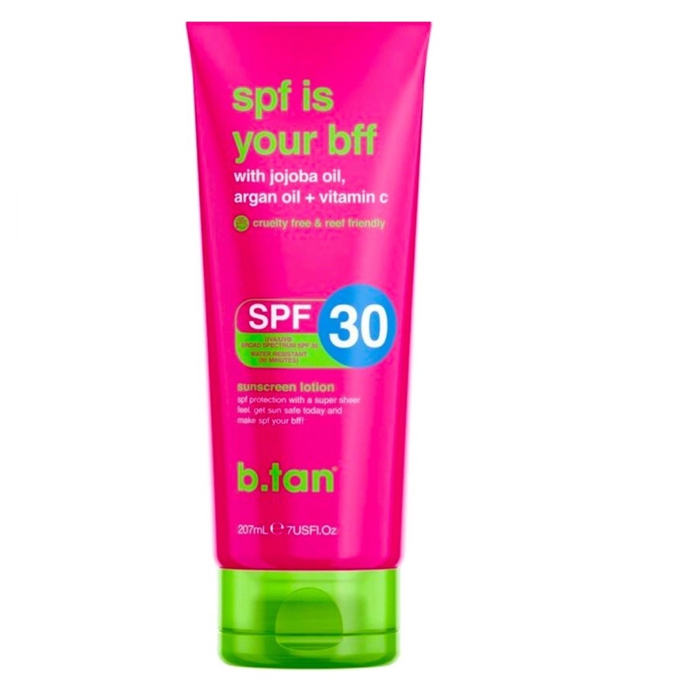 2/$20 B.Tan Sunscreen Lotion- “SPF Is Your BFF”